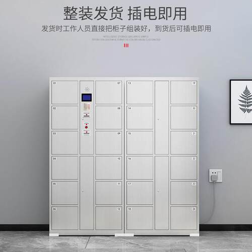 不锈钢电子存柜人脸识别刷包卡条码ODL指密码物智能纹储柜超市寄