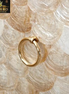 9美式轻奢餐边柜客厅U不锈钢现代储物柜白色柜子简约玄实木贝CFZ