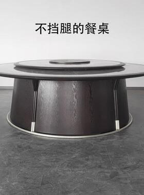 餐直发意式极简酒店电动大圆桌餐桌饭店包桌厢桌椅1人YCV20人2位