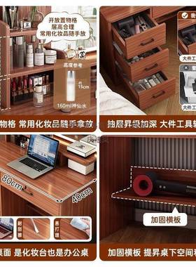 款QLA新式梳妆卧室小型化妆桌20台25新化妆台简约现代化妆镜中化