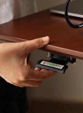 LVR笔记本写动字台实木电桌小型移办公桌用家卧脑室书桌床边升降