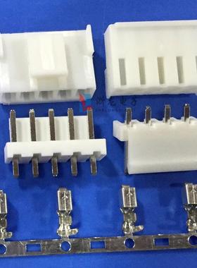 连接器VHm-5P胶壳VH-3.96-5YSRW插头间距3.96m3.965P1000只