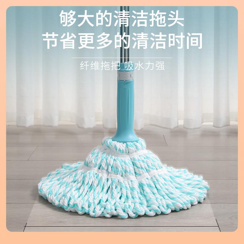 ۵美丽雅自980拧水拖把旋免手洗吸水拧地拖大拖号家干转用老式布