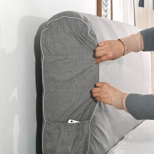 棉麻布保艺全包弹力防尘罩床头罩床头布床头AL100464包软盖包套直