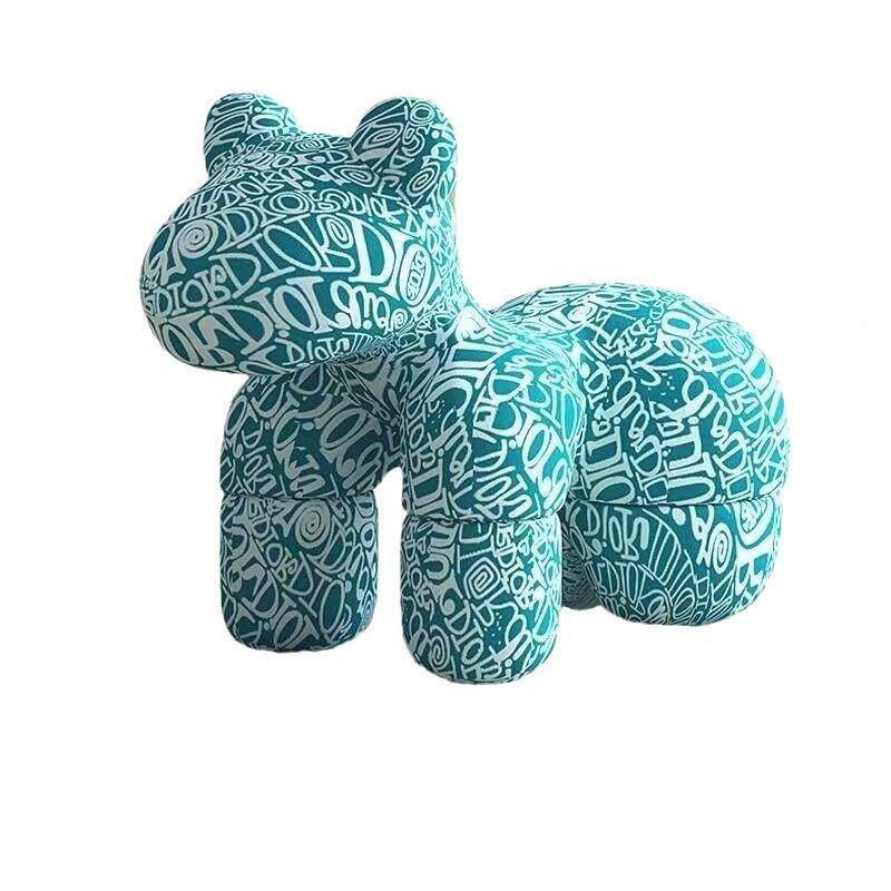 简懒人沙发约卡通可爱厅客创红意摆件FWD小马椅儿童座椅创意网动