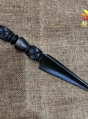 普巴金刚橛尼泊尔手工铁做旧西藏金刚杵藏式摆件居家供奉供具藏饰