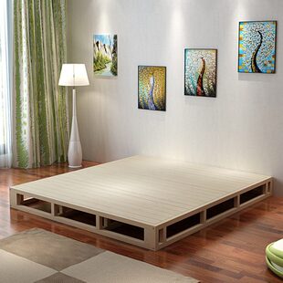 双人实木硬板床垫架子1.8米木板床1.5米排骨架地台床板席梦思定制