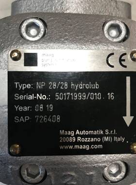 现货供应意大利马格MAAG齿轮泵NP28/28