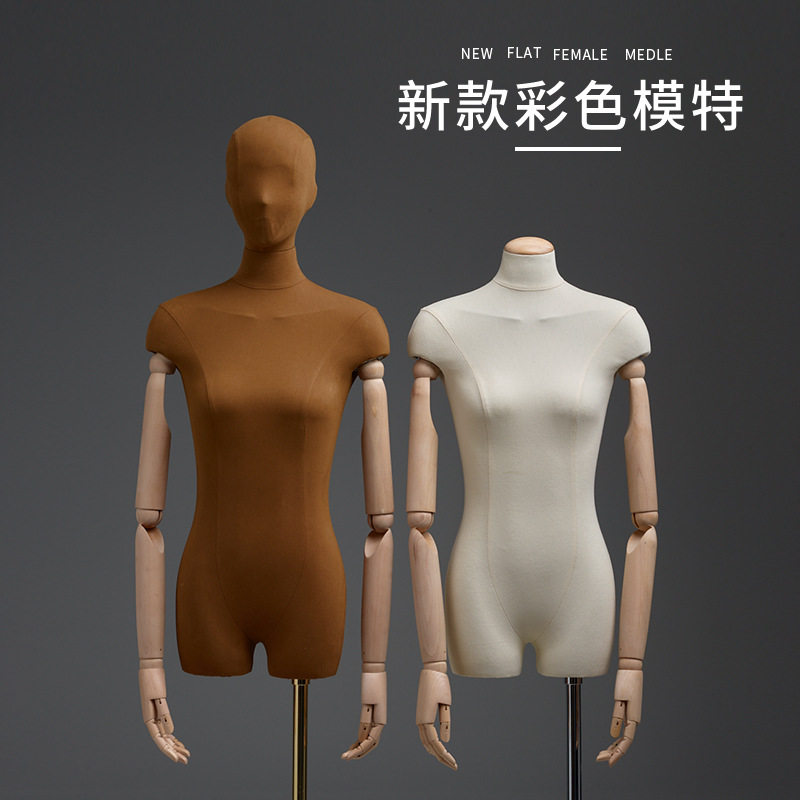 大宽肩服装店扁身平胸女模特高档女装模特道具韩版假人橱窗展示架