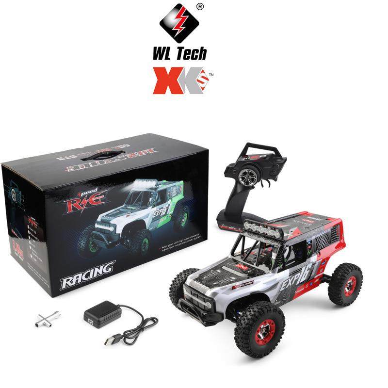 伟力WLTOYS1240061比12电动四驱高速越野LED攀爬车rc模型牧马人