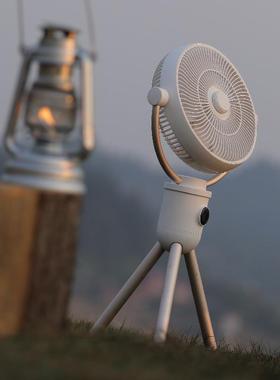 素乐F12户外露营支架小风扇小型宿舍桌面超静音办公室超长续航