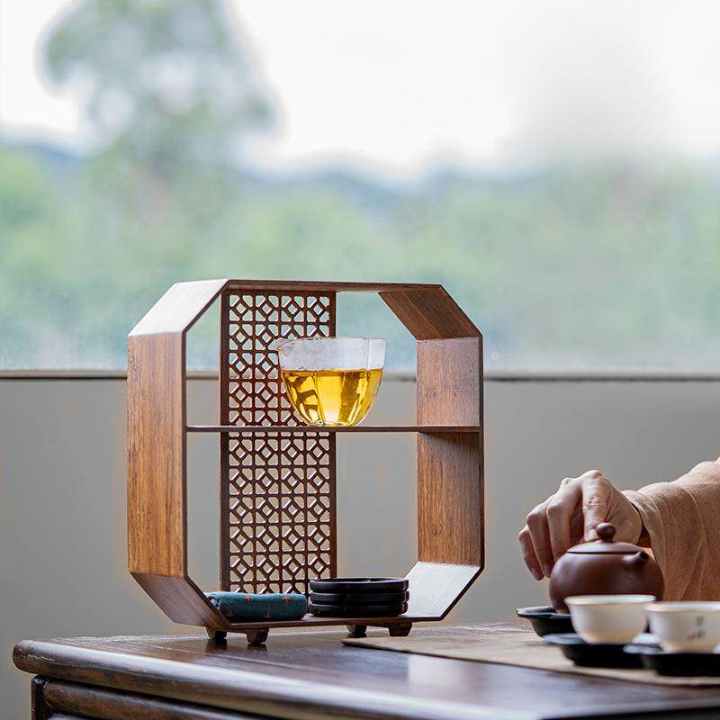 竹制多宝格收纳架茶具茶壶博古架展示架古董文玩茶杯架桌面格子架,纺织面料/辅料/配套,纺织机械配件,淘宝优惠券,粉丝福利购,淘宝优惠卷