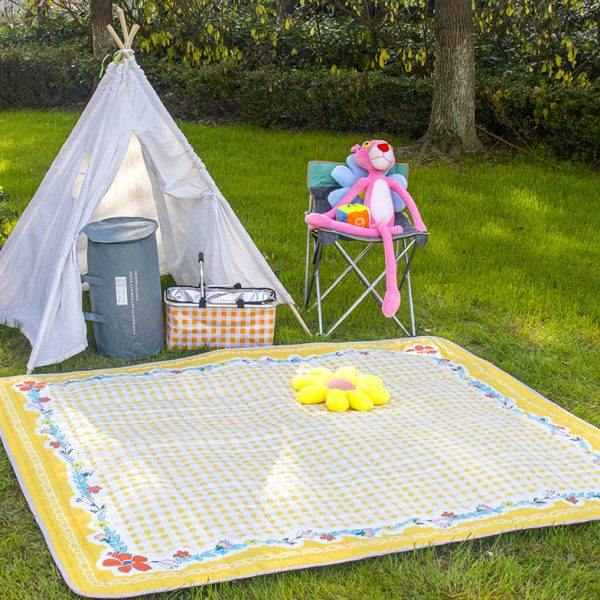 户外防水野餐垫防潮垫加厚加大便携公园春游垫子露营郊游儿童草地