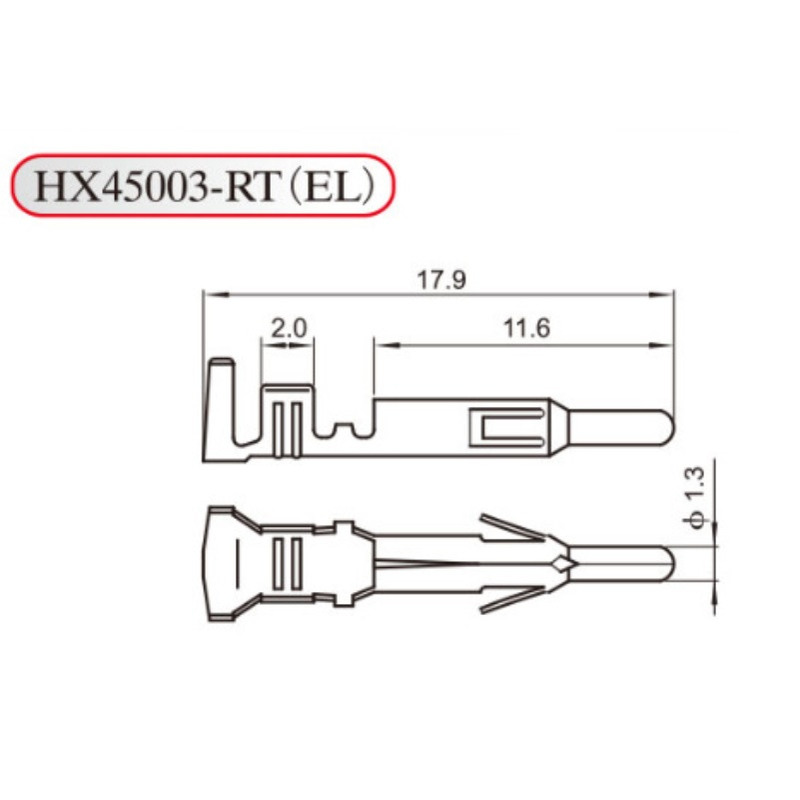HXH 红星 接线端子45002-01RT 条形连接器 EL-01RT 一盘5000只