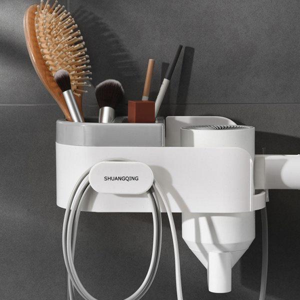 双庆卫生间吹风机置物架免打孔吹风机架挂架多功能风筒架壁挂式,家庭/个人清洁工具,吹风机置物架,淘宝优惠券,粉丝福利购,淘宝优惠卷