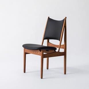 中古实木小酋长餐椅家用酒店民宿白蜡木埃及椅设计师款休闲椅子