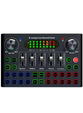 F007英文版声卡直播设备唱歌专用设备网红主播带货