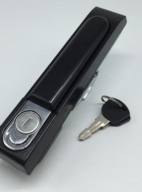 MS834-2黑无连杆平面锁，电柜门锁，开关柜门锁，机箱机柜锁