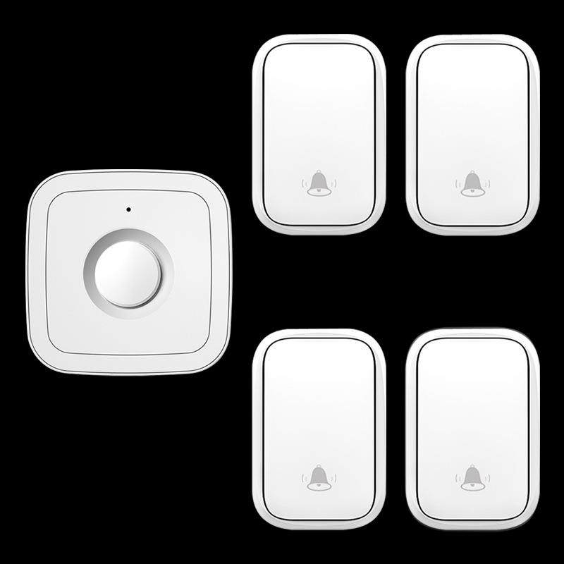 门铃无线家用不用电池电子遥控门玲超远距离智能门铃四拖一自发电