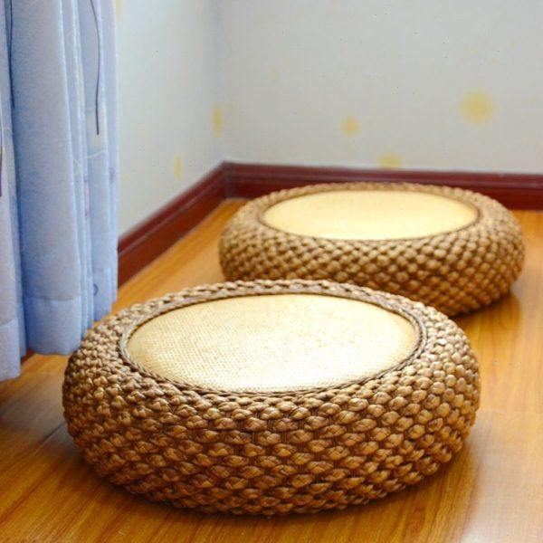 藤编蒲团榻榻米茶室坐垫地上日式矮凳家用禅修打坐垫草凳客厅坐墩,居家布艺,蒲团,淘宝优惠券,粉丝福利购,淘宝优惠卷