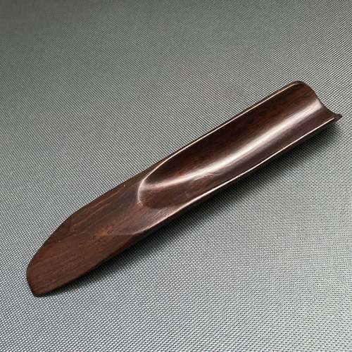 实木黑檀花梨鸡翅合金茶匙茶道六君子零配配件大茶勺