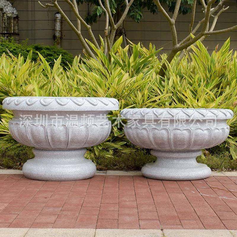 欧式花钵户外庭院花盆玻璃钢复古仿大理石特大口径花坛盆栽装饰,农用物资,其他肥料,淘宝优惠券,粉丝福利购,淘宝优惠卷