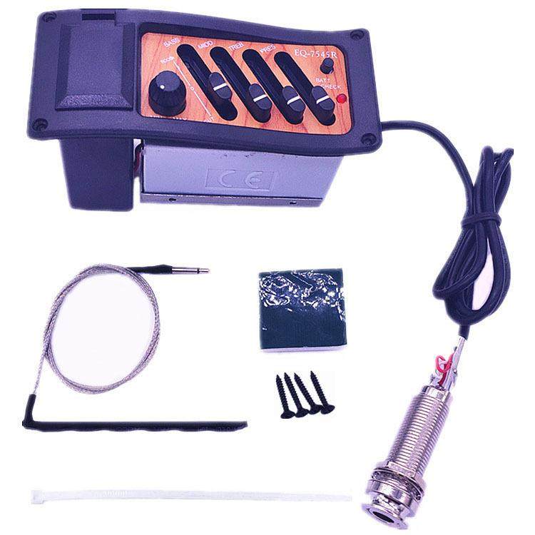 直销乐器配件木吉他拾音器尾钉接口EQ均衡器7545R吉他配件