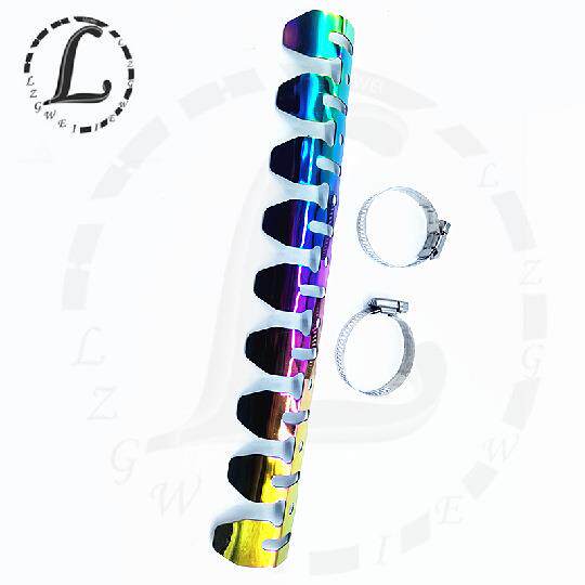 KLX250XR250XR400TTR250DRZ400排气保护罩隔热片防热片4冲