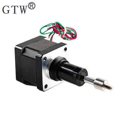 57固定轴直线电机Nema23混合式步进电机 步进马达 推杆来回伸缩走