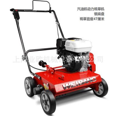 维邦WB486CRH园林绿化草坪养护机 手扶式草坪梳草机