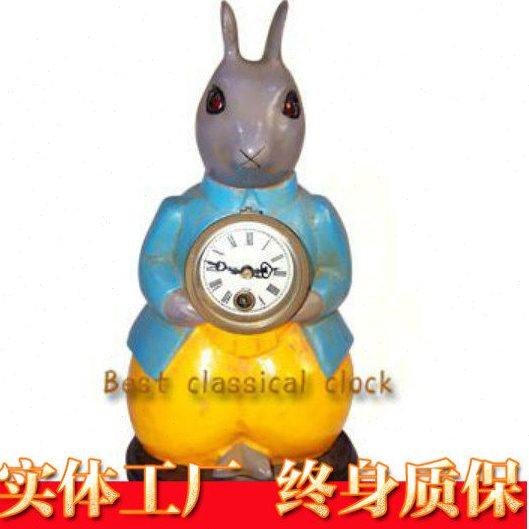 大兔子钟|欧式古典座钟|老式书桌摆设|仿古董钟|把玩收藏