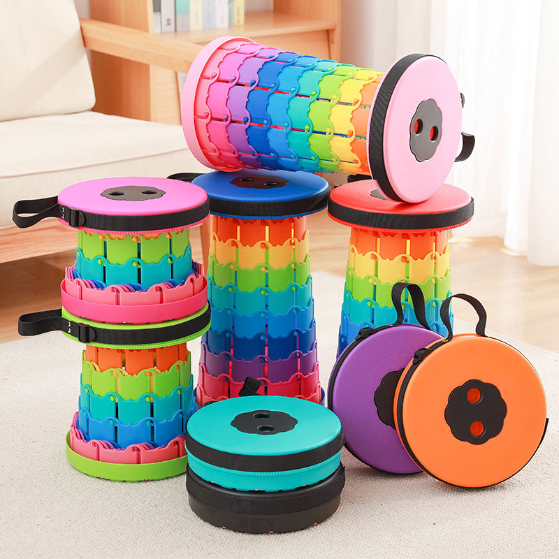 折叠凳户外便携旅行火车钓鱼排队凳子可调节伸缩凳子网红收缩座椅