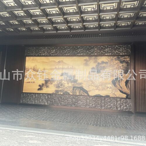 小区门楼铝蜂窝天花吊顶不锈钢仿铜天花扣板