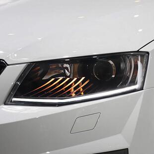 15-17款新明锐大灯总成改装低配升高配LED日行灯双光透镜氙气大灯