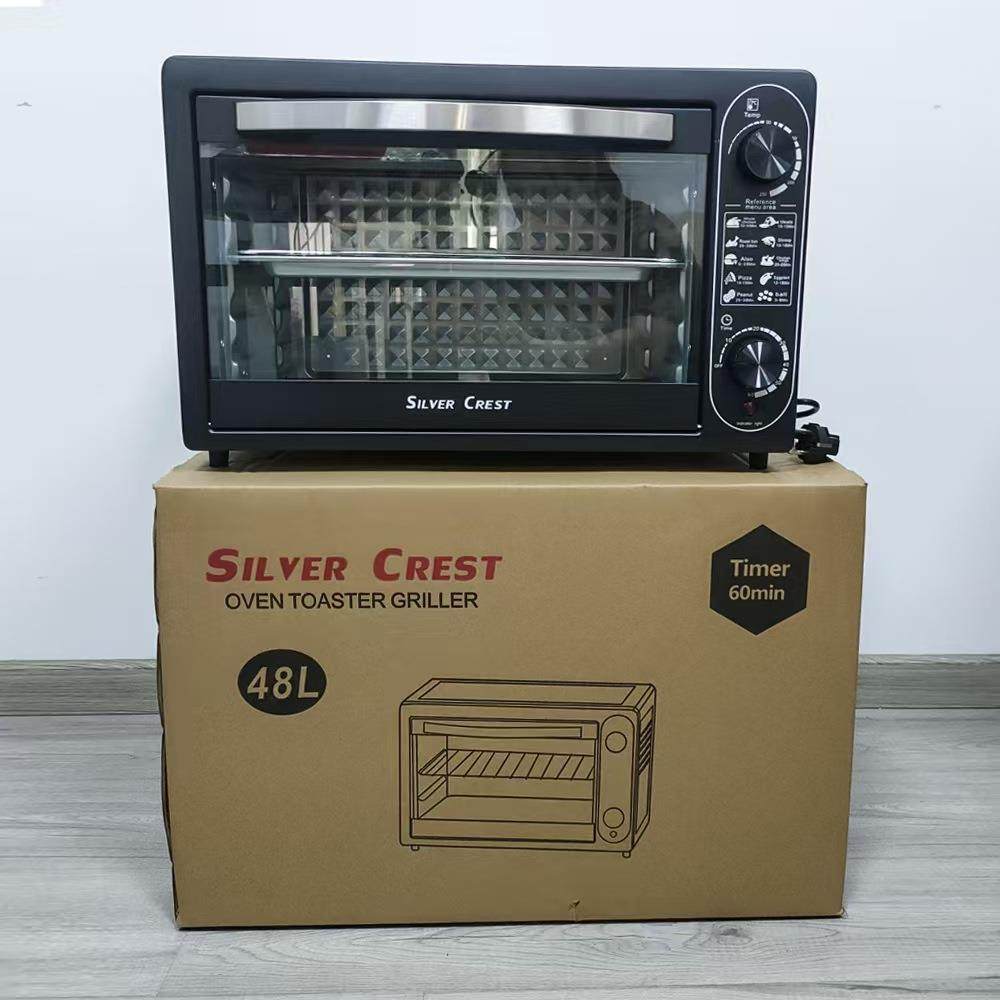 48L电烤箱家用多功能烘焙烤箱大容量智能三明治机面包机英文