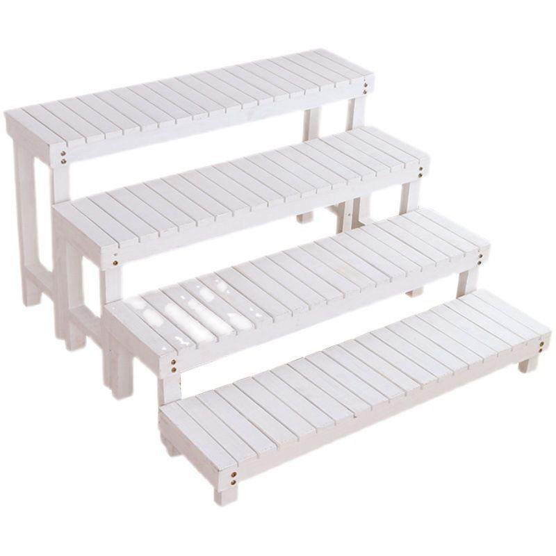 阶梯花架实木梯形单个多层落地式脚踏花凳阳台庭院防腐白色花,纺织面料/辅料/配套,纺织机械配件,淘宝优惠券,粉丝福利购,淘宝优惠卷