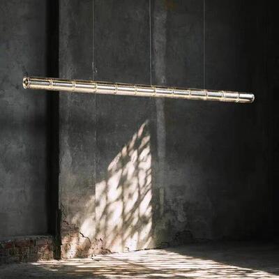 意大利floss设计师餐厅玻璃灯极简一字长条书房吧台岛台led吊灯