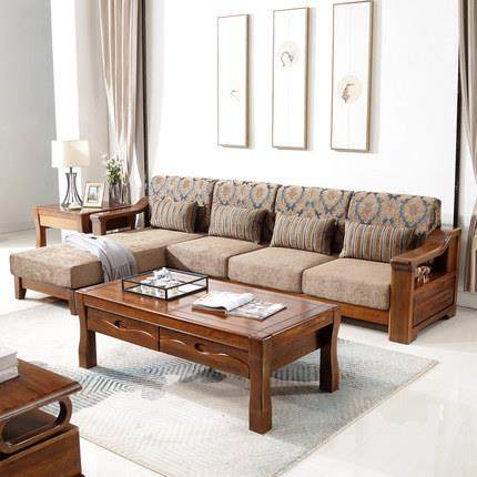 胡桃木实木沙发布艺新中式L型转角组合客厅家具原木组合拆卸沙发,家装灯饰光源,其它灯具灯饰,淘宝优惠券,粉丝福利购,淘宝优惠卷
