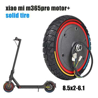 M365 Pro电机电动滑板车配件现货耐磨减震彩色8.5*2实心轮胎