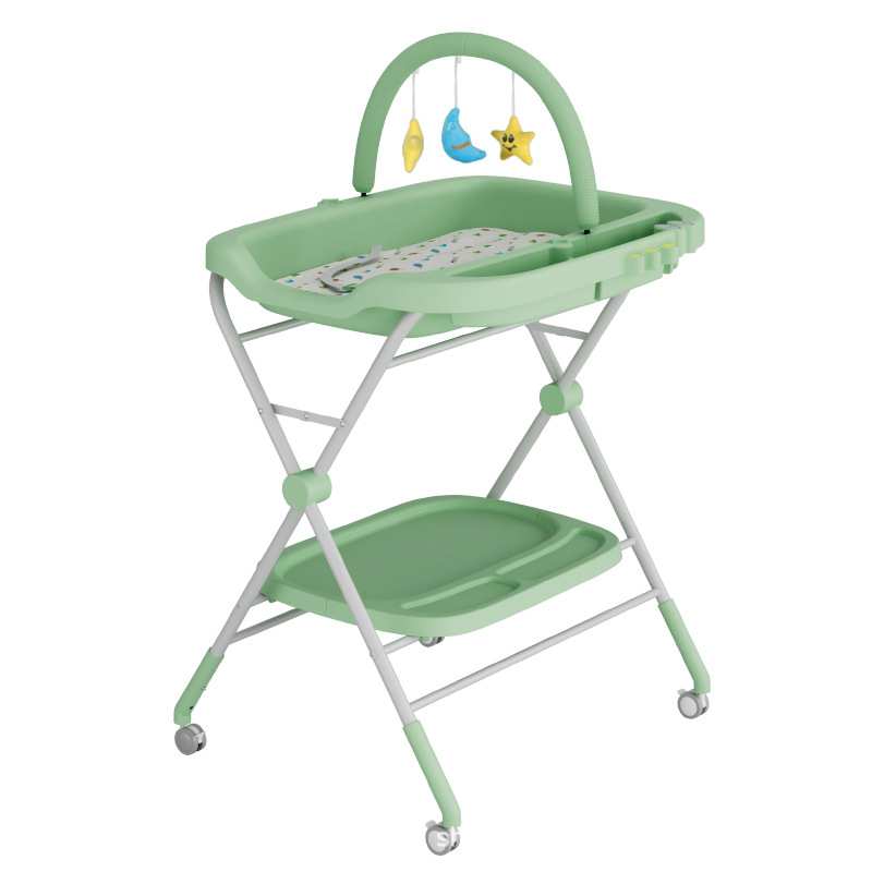 新品新生婴儿护理台多功能换洗一体式宝宝尿布台可折叠式婴儿摇床