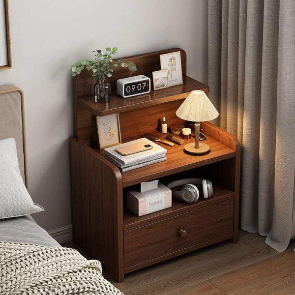 床头柜简约现代实木腿储物柜小型简易卧室家用2024新款床头置物架,住宅家具,床头柜,淘宝优惠券,粉丝福利购,淘宝优惠卷