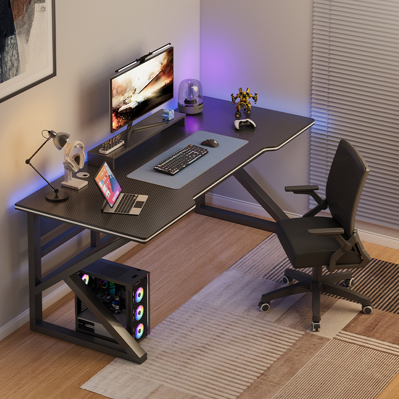 台式简易电脑桌家用书桌学生写字台极简风电竞桌椅办公桌子书桌