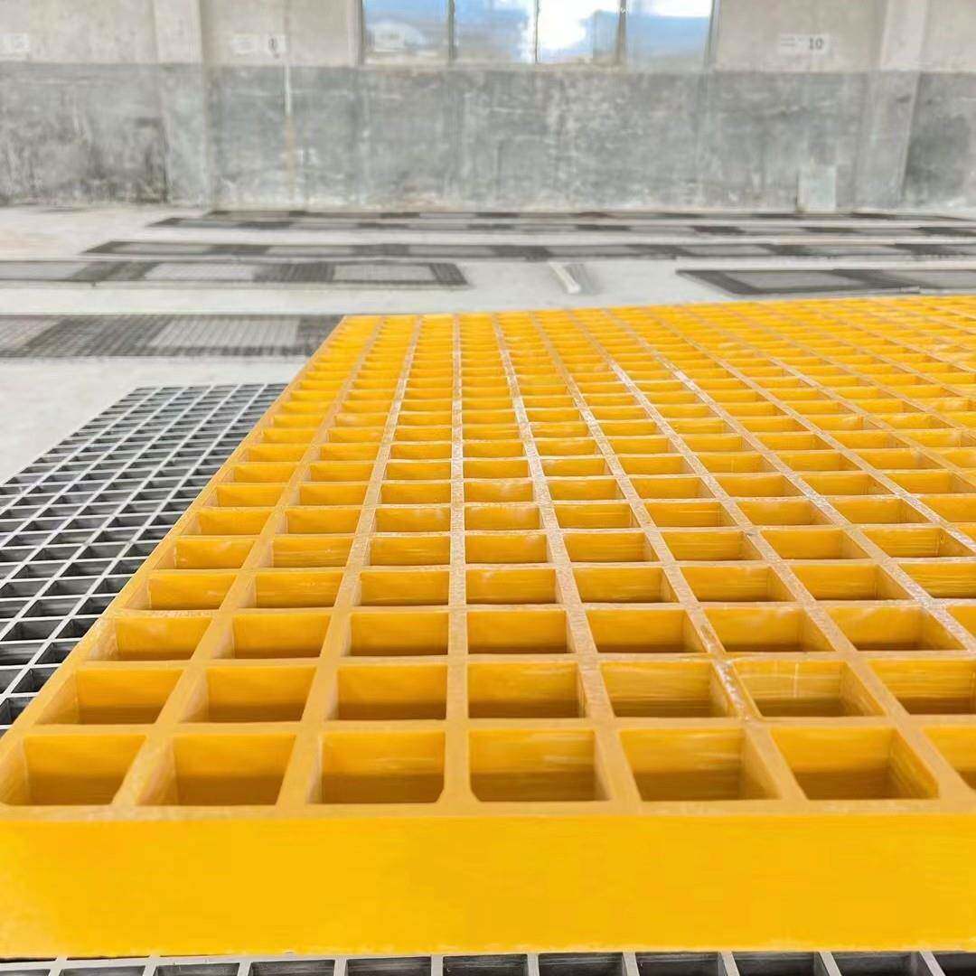 玻璃钢格栅FRP光伏走道洗车房建筑工地用地沟盖板树篦子防滑