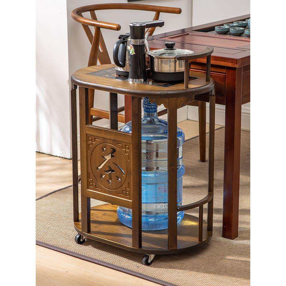 移动茶桌家用小型茶台边柜茶车实木泡茶吧茶几烧水一体茶水架柜子,电子元器件市场,其它元器件,淘宝优惠券,粉丝福利购,淘宝优惠卷