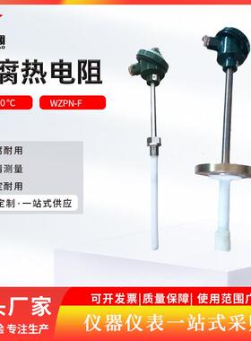 上仪WZPN2-631-F耐腐热电阻耐磨Ni60涂层16mm直径pt100温度探头
