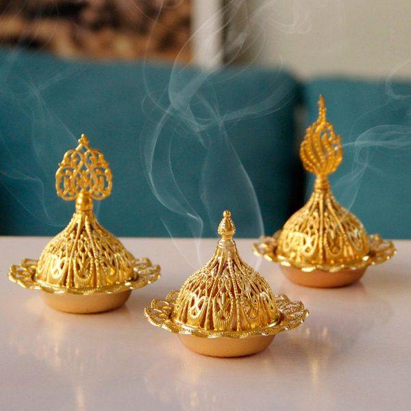 中东阿拉伯金属铁艺小金塔香炉简约家居装饰创意香薰炉一件发货,家居饰品,香薰炉,淘宝优惠券,粉丝福利购,淘宝优惠卷