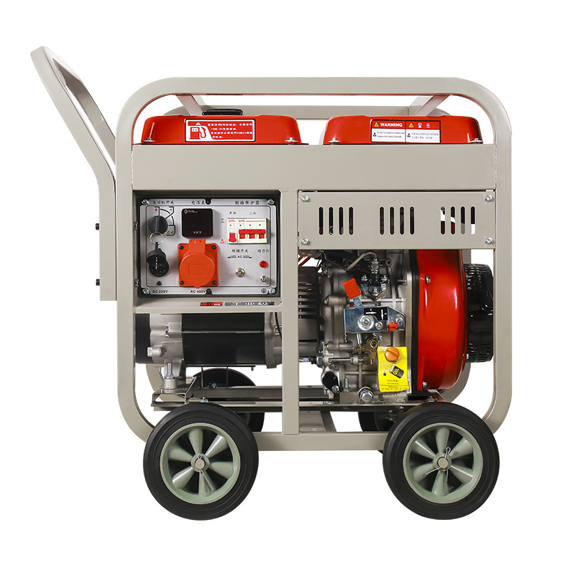 柴油发电机230v便携家用小型10kw批发工厂组大功率电启动静音