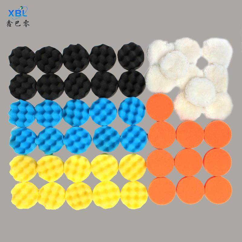 50件套3寸80MM海绵轮羊毛抛光轮30波10平面10羊毛套装,农用物资,其他肥料,淘宝优惠券,粉丝福利购,淘宝优惠卷