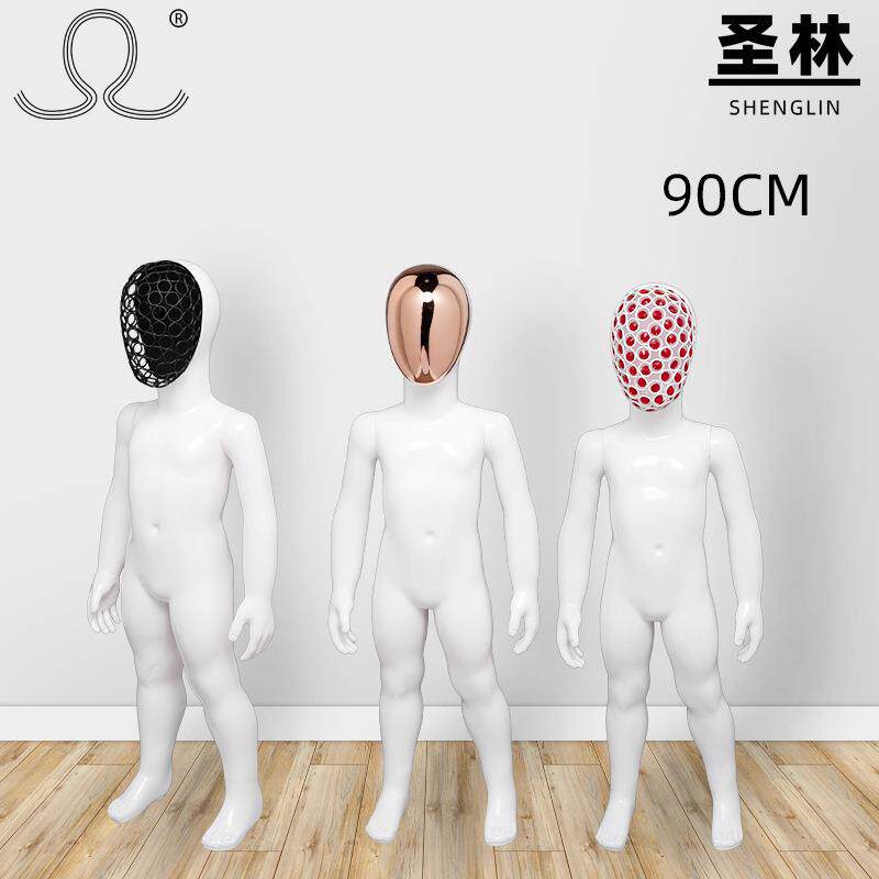 服装店模特道具儿童男女全身童装小孩橱窗亮白模特架假人模型拍摄