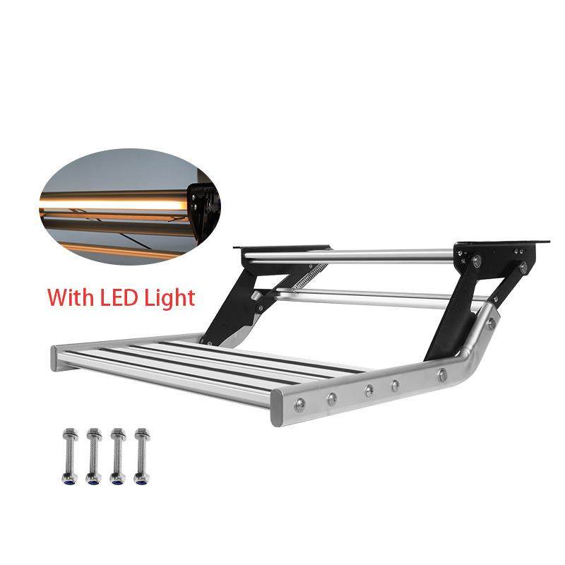 房车单层手动踏步防滑铝合金踏板带LED灯手动收缩房车台阶,电子元器件市场,其它元器件,淘宝优惠券,粉丝福利购,淘宝优惠卷